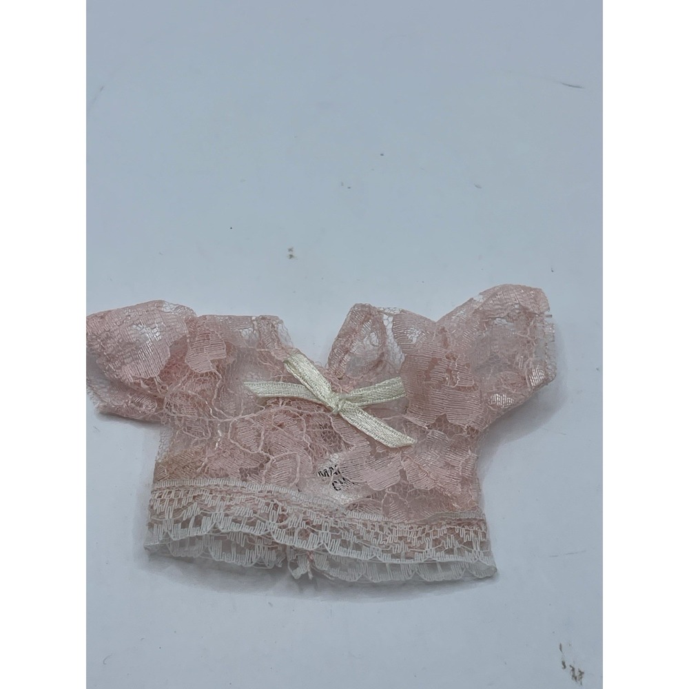Vintage Barbie Lace‎ Blouse Shortie Pink Floral